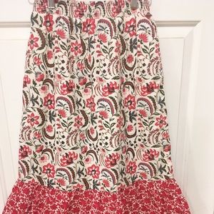 SUNDANCE RUFFLE MIDI SKIRT SIZE S